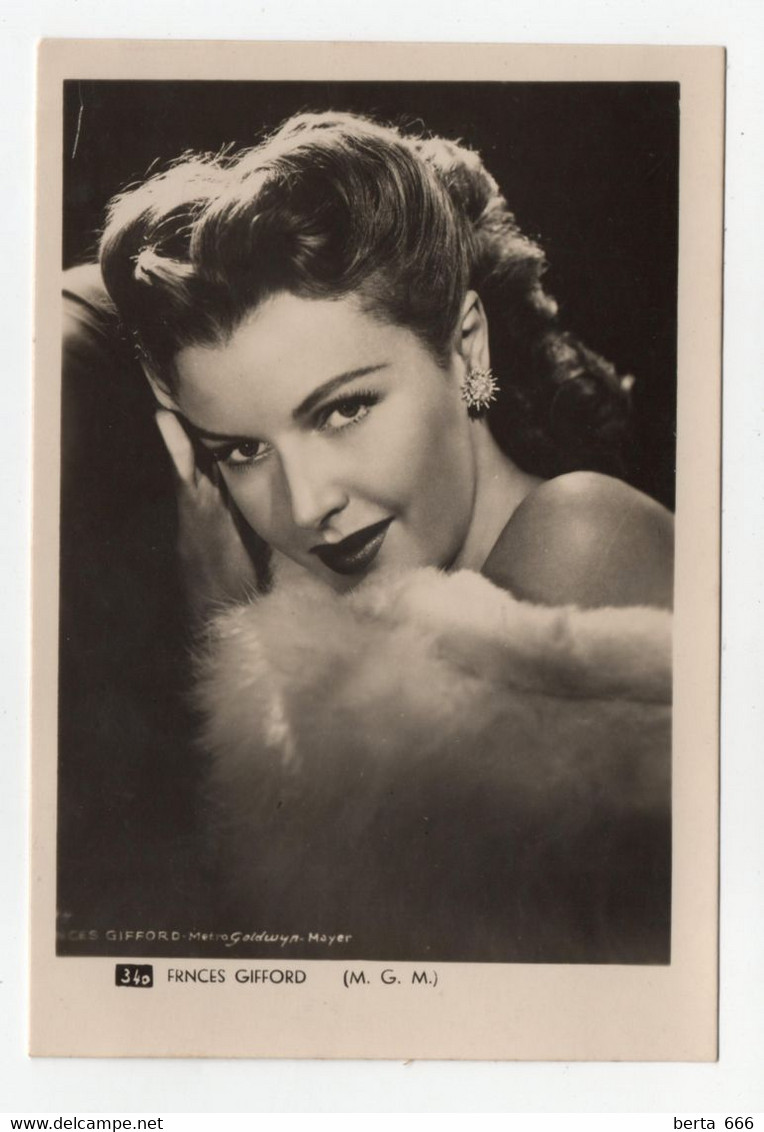 Frances Gofford Actress Vintage Real Photo - Personalidades Famosas