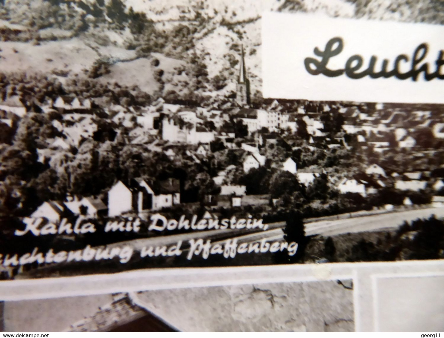 Leuchtenburg - Kahla - Jagdzimmer Museum Dohlenstein - Echt Foto - DDR 1962 - Thüringen - Kahla