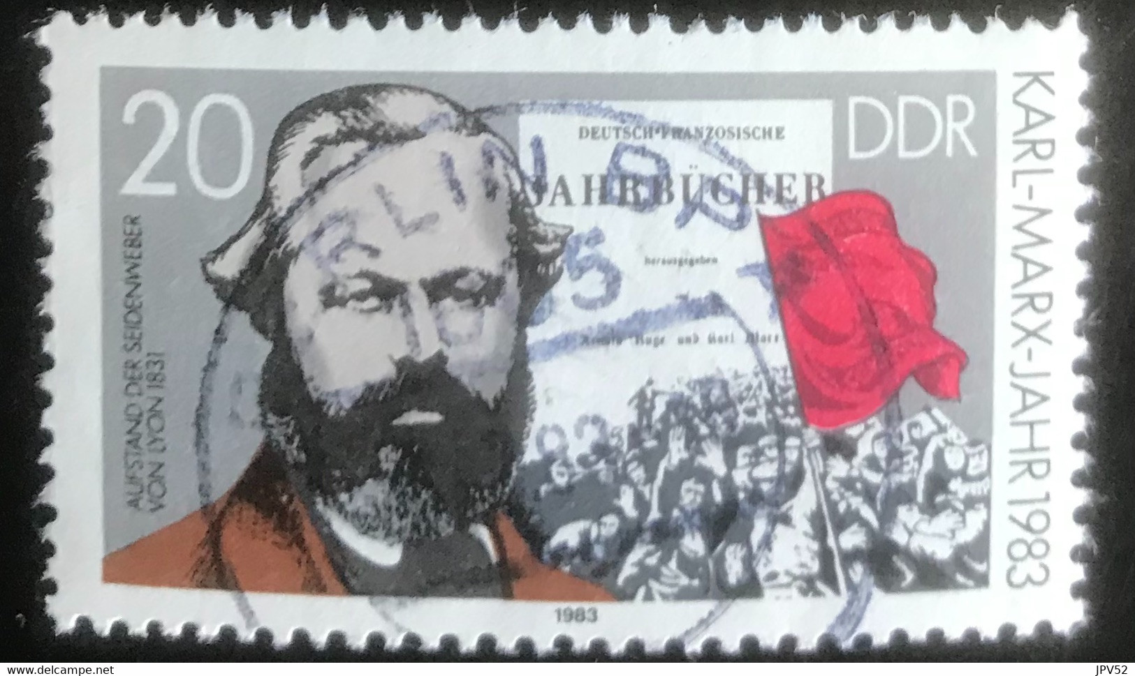 DDR - A1/21 - (°)used - 1983 - Michel 2784 - Karl Marx - Karl Marx