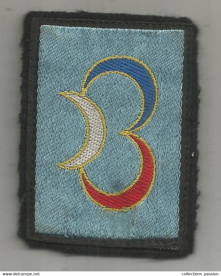 écusson Tissu  , 3 éme Division Blindée , 3 Croissants, 2 Scans - Patches