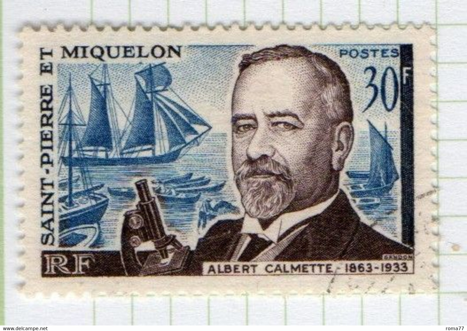 37CRT278 - ST PIERRE ET MIQUELON ,   Yvert N. 368 Usato. - Usados