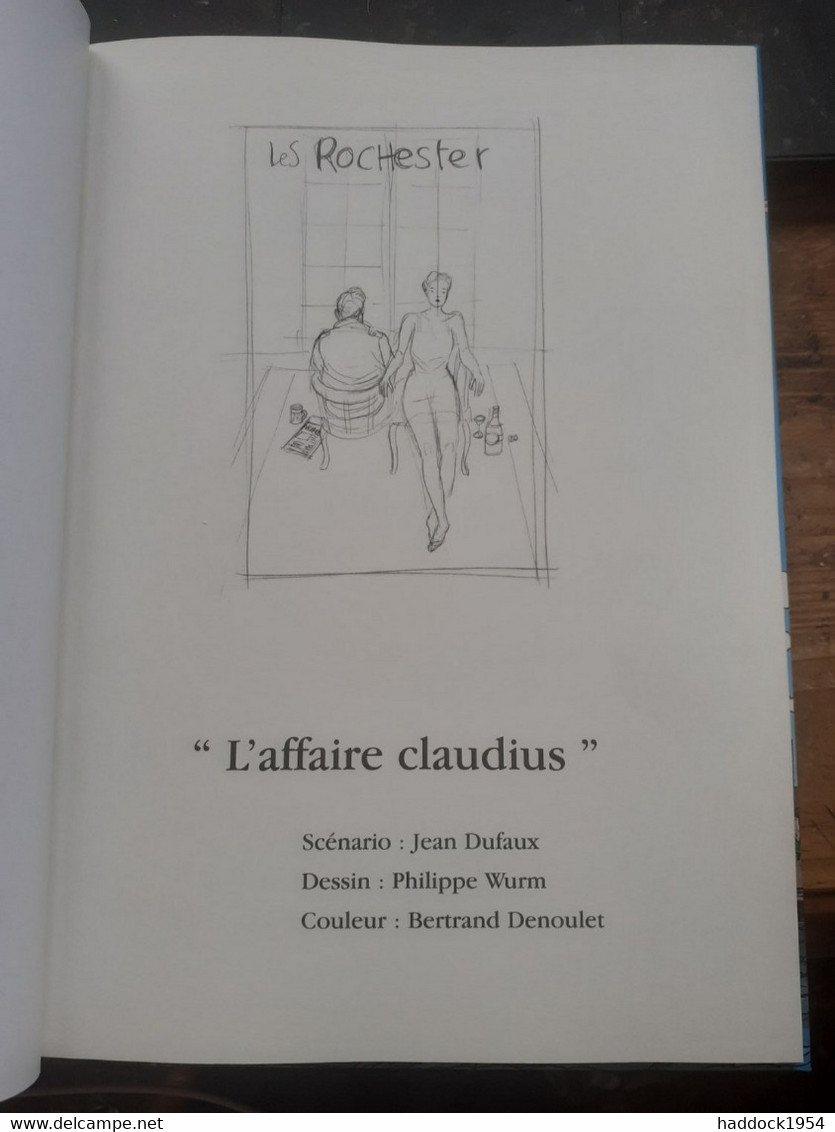 Les Rochester Tome 1 L'affaire Claudius PHILIPPE WURM JEAN DUFAUX Folle Image 2001 - Erstausgaben