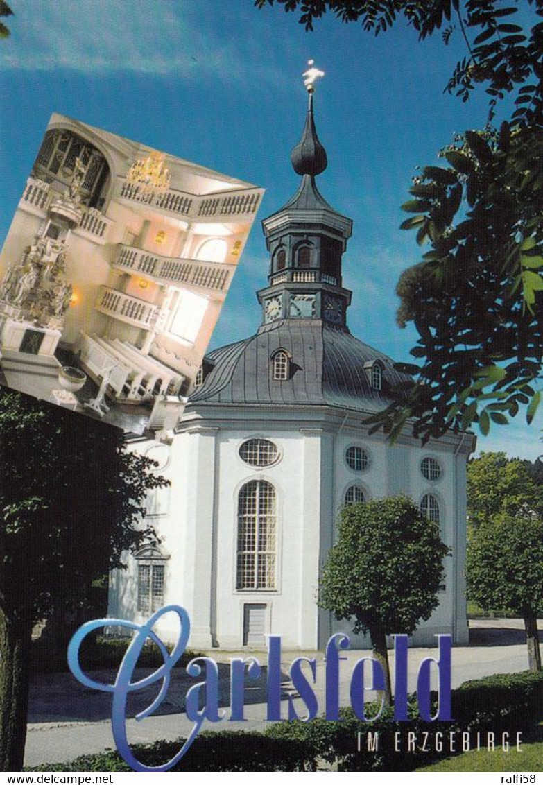 1 AK Germany / Sachsen * Trinitatiskirche In Carlsfeld - Ein Ortsteil Von Eibenstock - Erste Zentralbaukirche In Sachsen - Eibenstock