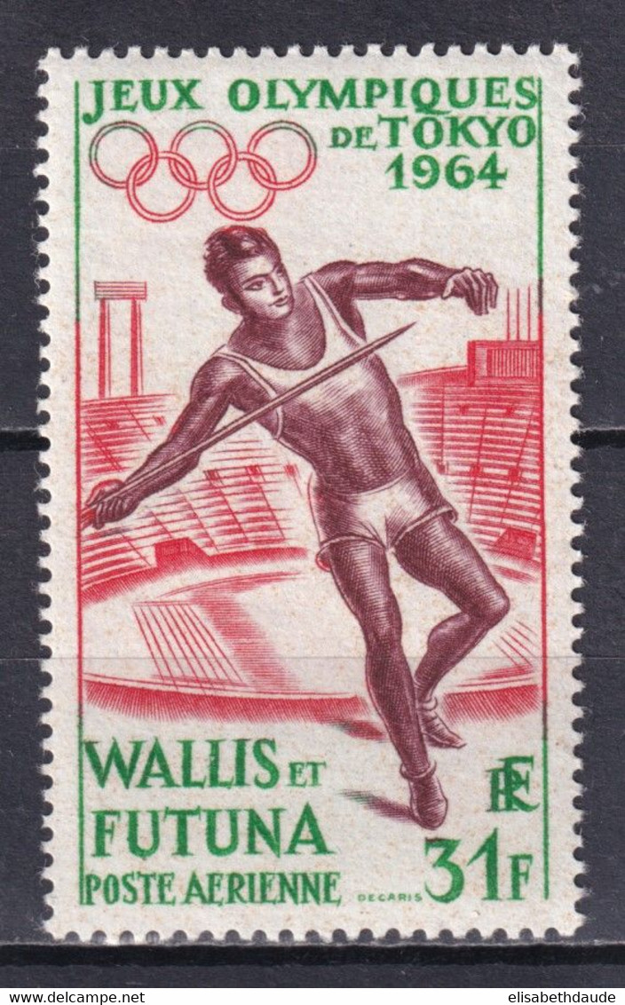 WALLIS - JEUX OLYMPIQUES 1964 - POSTE AERIENNE YVERT N° 21 ** MNH - COTE = 25 EUROS - Unused Stamps