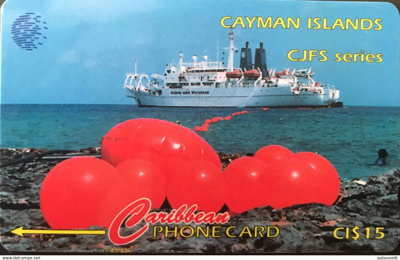 ILES CAYMAN  -  Caribbean Phone Card  - CJFS Series  -  CI$ 15 - Kaaimaneilanden
