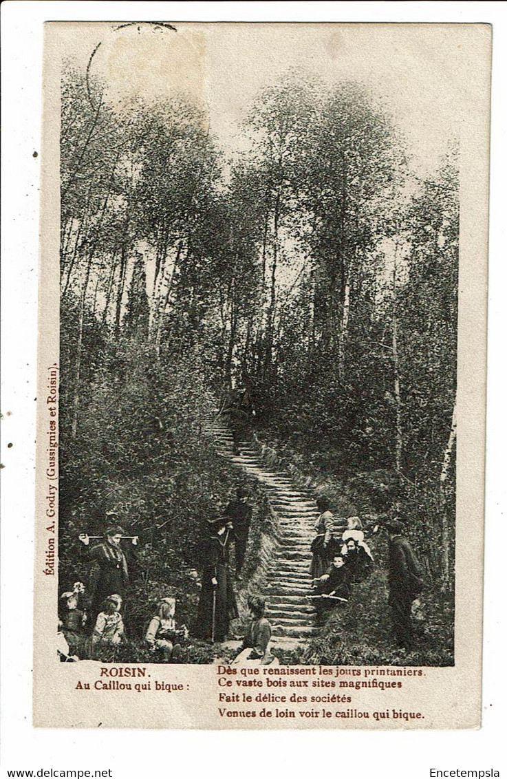 CPA Carte Postale-Belgique- Honnelles-Roisin Le Caillou Qui Bique-L'escalier 1906 VM30877 - Honnelles