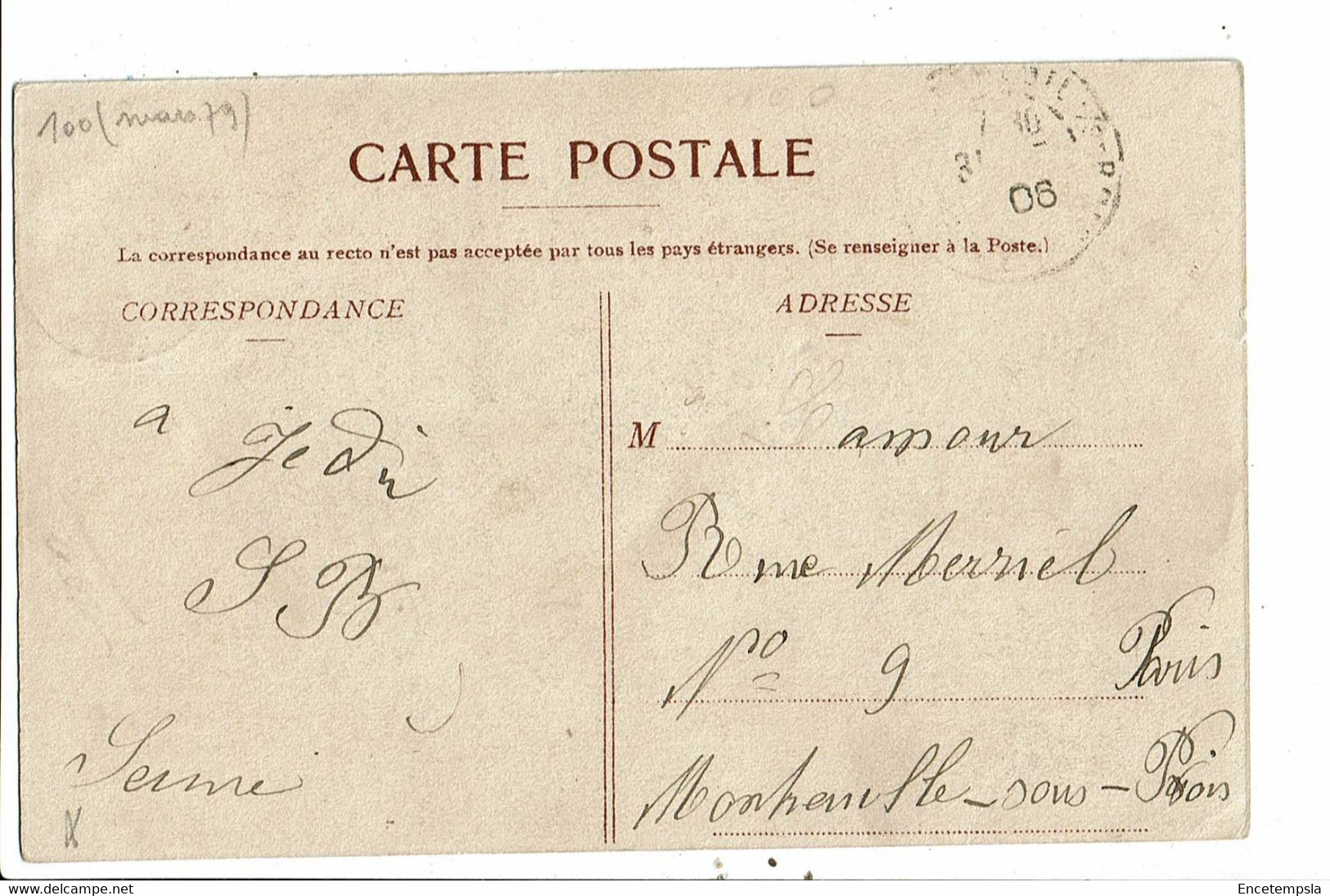 CPA Carte Postale-Belgique- Honnelles-Roisin Le Caillou Qui Bique-L'escalier 1906 VM30877 - Honnelles