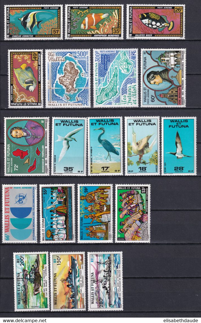 WALLIS - 1978  - SERIES COMPLETES - YVERT N°210/212+217/223 + AERIENS 76/84 ** MNH - COTE = 145 EUR. - - Neufs