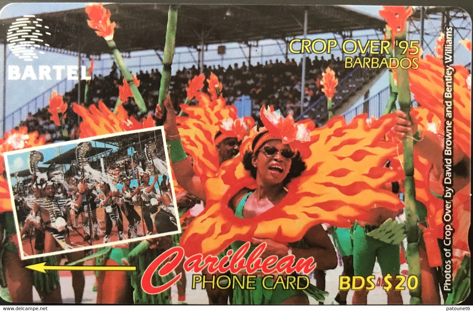 BARBADES  -  Phonecard  -  Grop Over 95 - BARTEL - BDS $ 20 - Barbados (Barbuda)