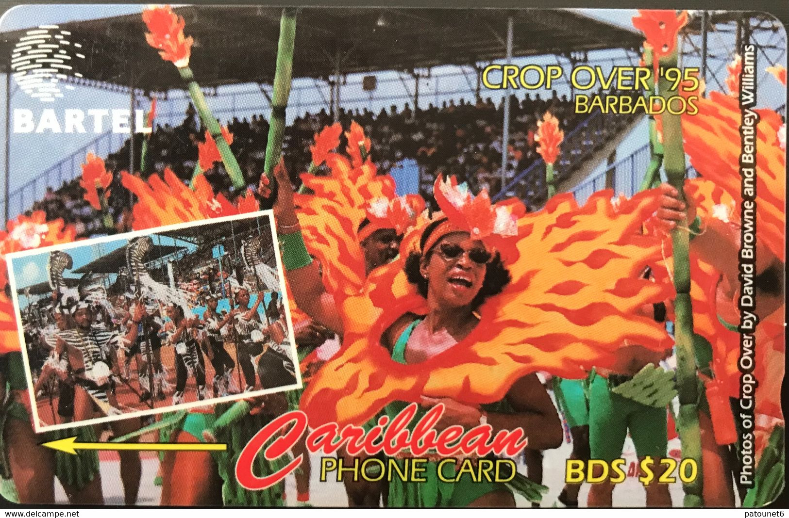 BARBADES  -  Phonecard  -  Grop Over 95 - BARTEL - BDS $ 20 - Barbades