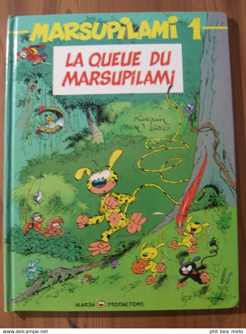 BD MARSU PROD 1991 N° 1 LA QUEUE DU MARSUPILAMI + CALENDRIER + CARTES - Marsupilami
