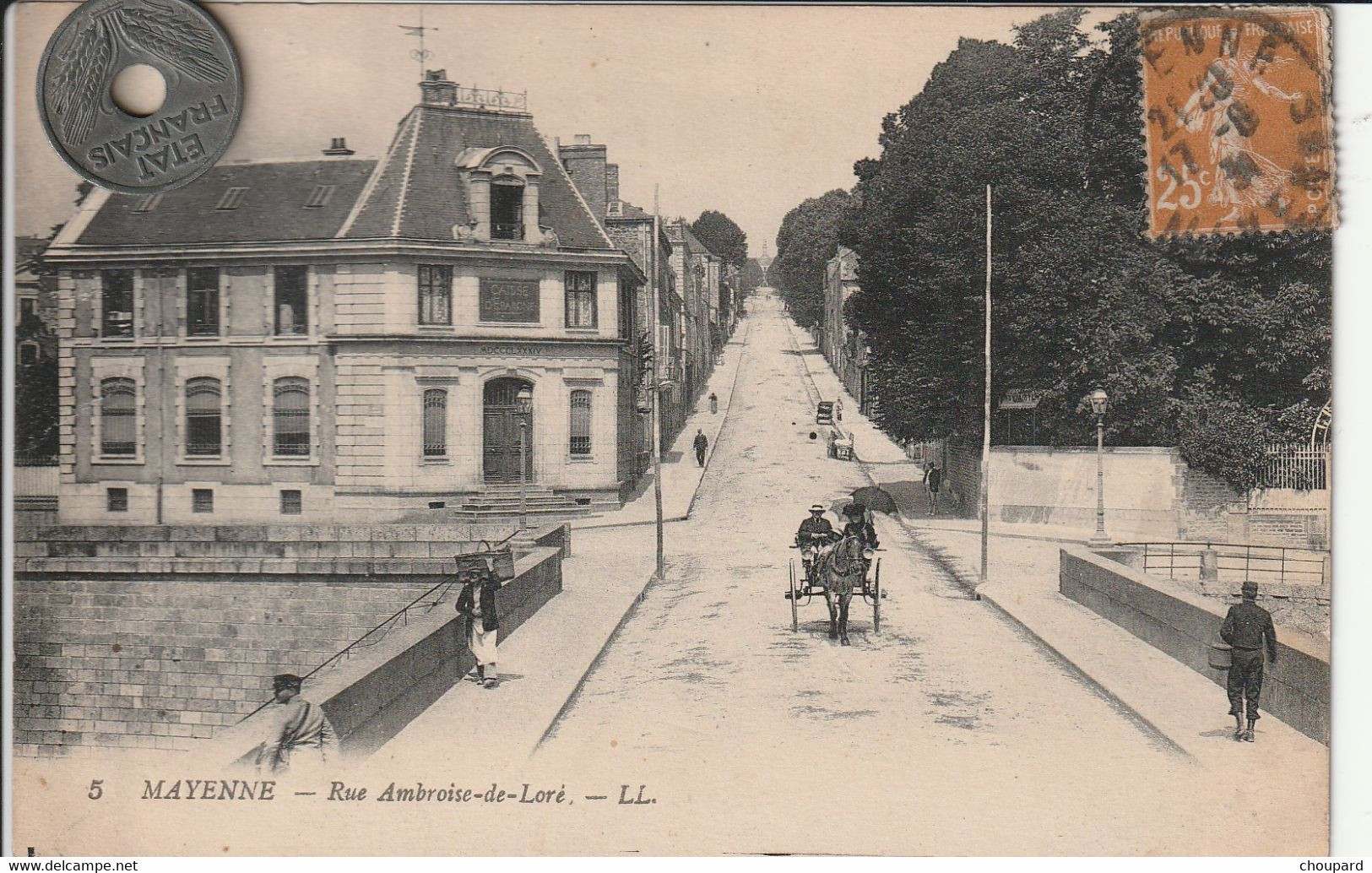 53 - Carte Postale Ancienne De  Mayenne   Rue Ambroise De Loré - Mayenne