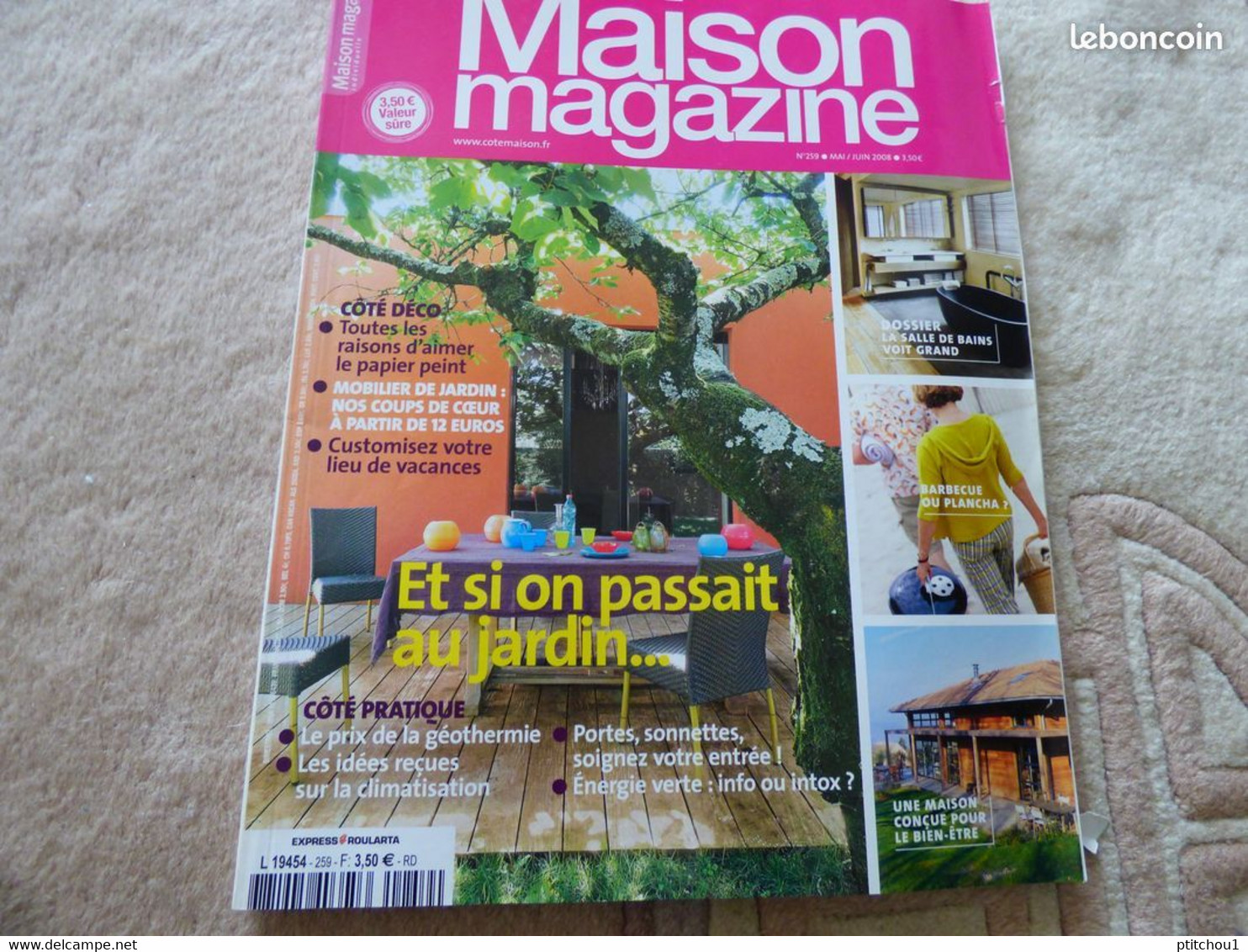 MAISON MAGAZINE N° 259  De 2008 - Practical