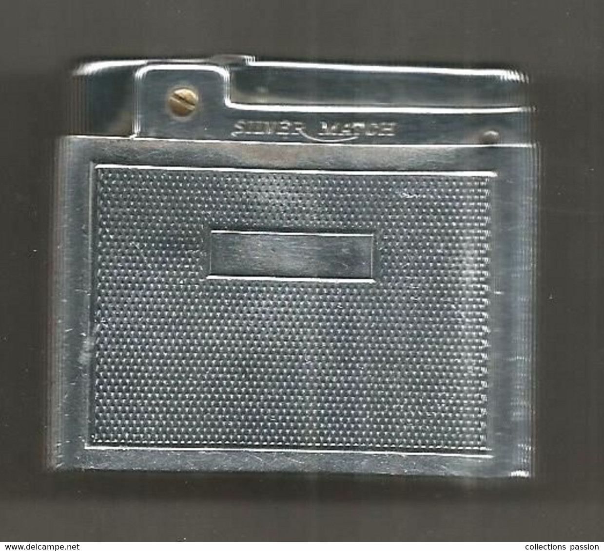 Briquet SILVER MATCH  , Patent Compound,  4 Scans, Frais Fr 4.95 E - Otros & Sin Clasificación