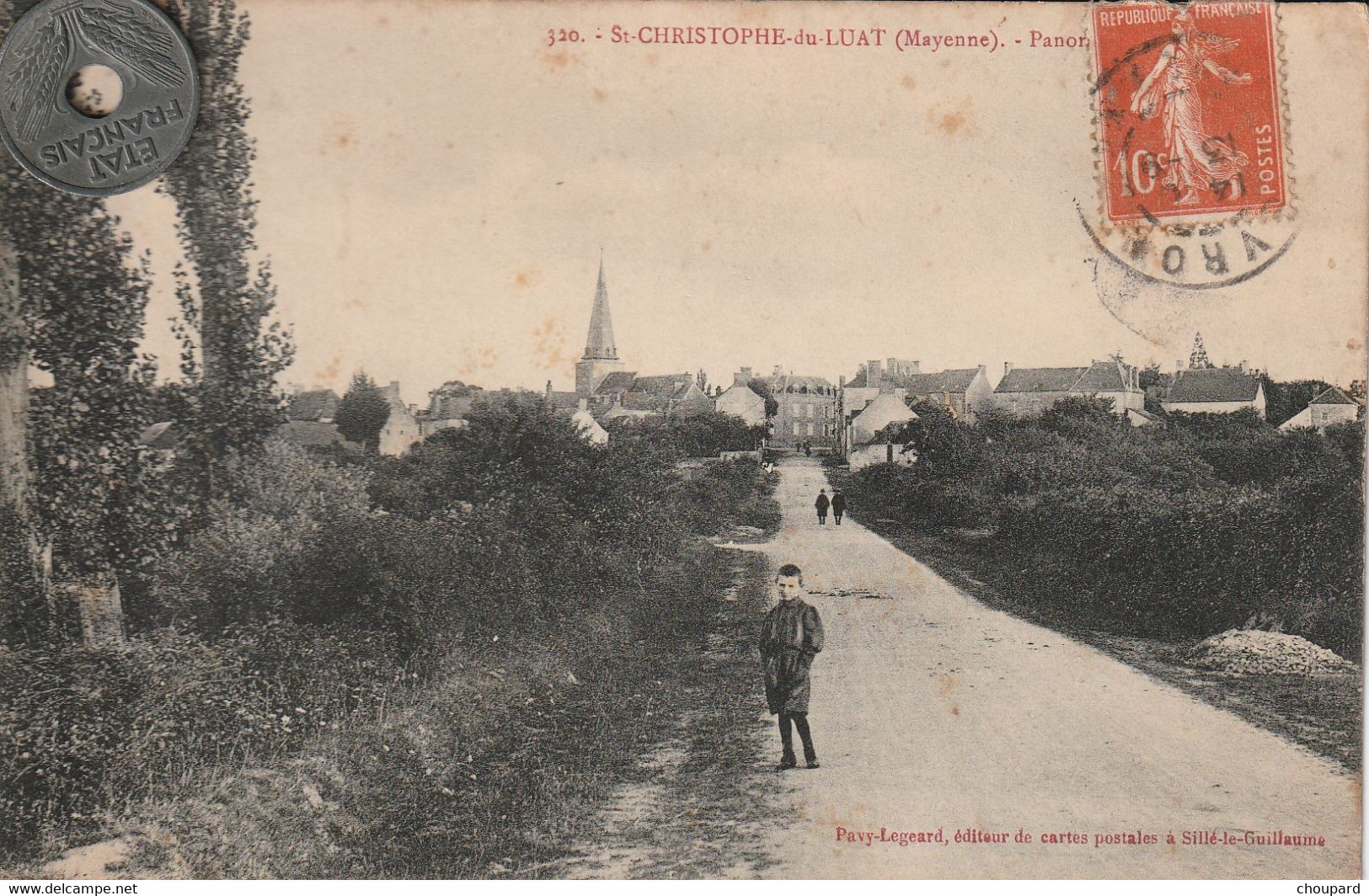 53  - Carte Postale Ancienne De  Saint Christophe  Du Luat  Panorama - Autres & Non Classés