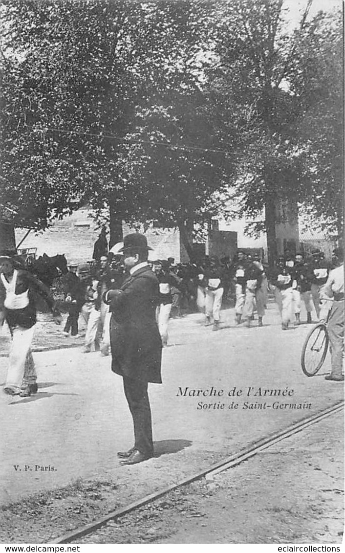 Thème Militaria:  Marche De L'armée   St Germain. Marly Le Roi  Lot De  9 Cartes..  (voir Scan) - Manöver