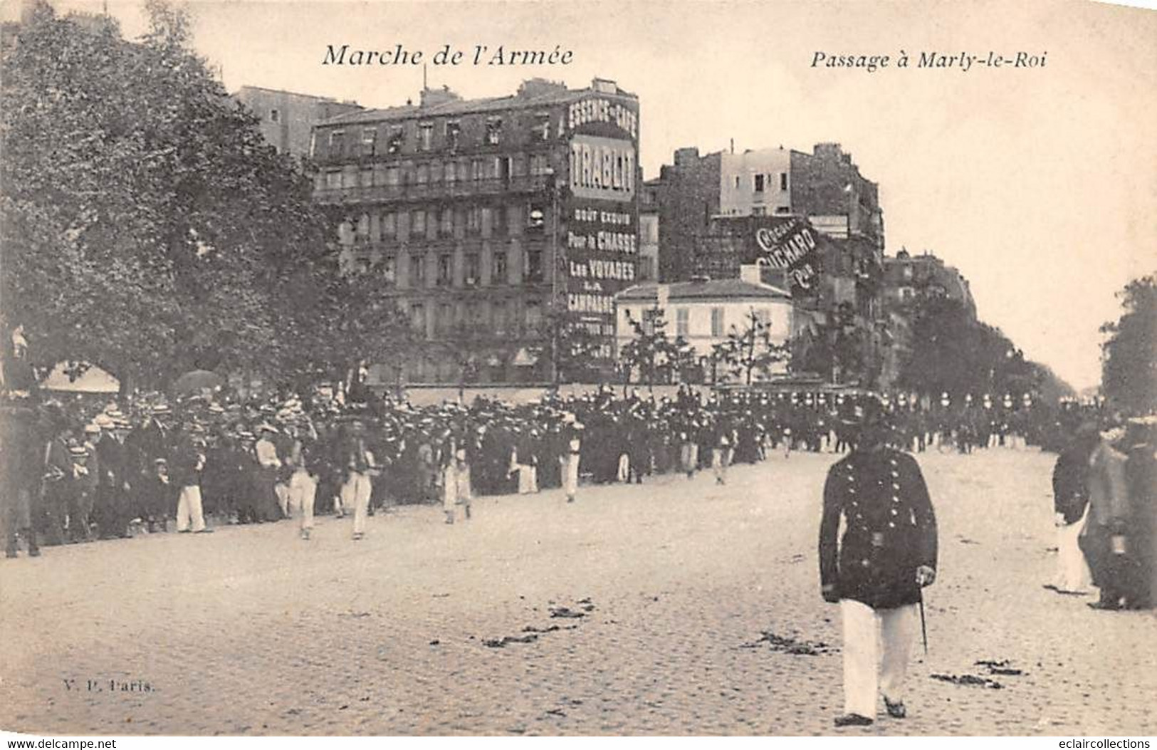 Thème Militaria:  Marche de l'armée   St Germain. Marly le Roi  Lot de  9 cartes..  (voir scan)