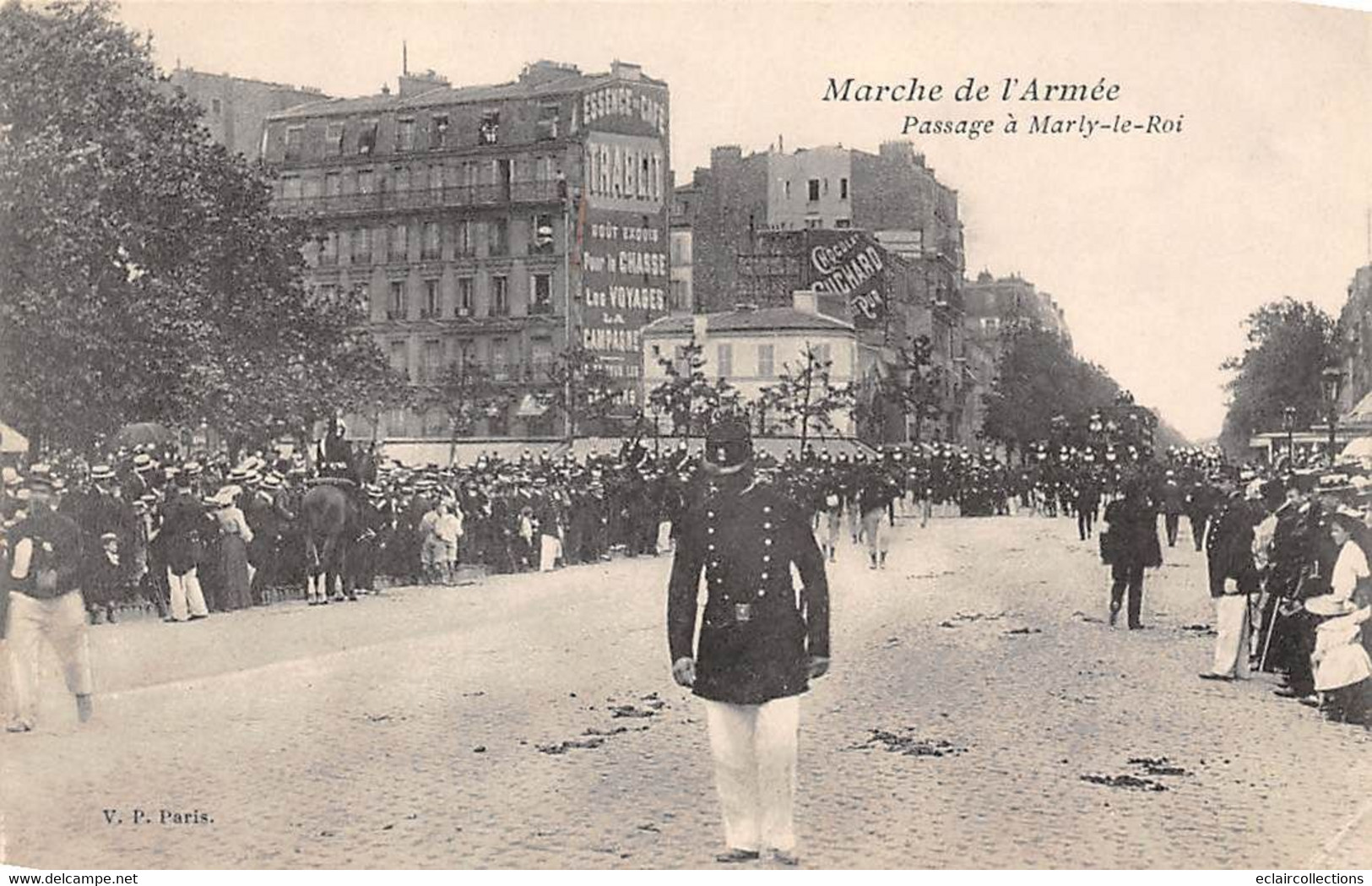 Thème Militaria:  Marche de l'armée   St Germain. Marly le Roi  Lot de  9 cartes..  (voir scan)