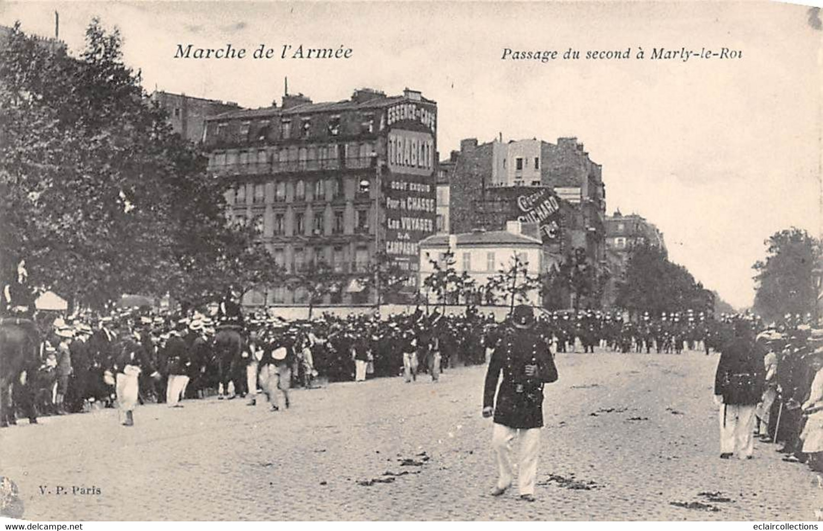 Thème Militaria:  Marche de l'armée   St Germain. Marly le Roi  Lot de  9 cartes..  (voir scan)