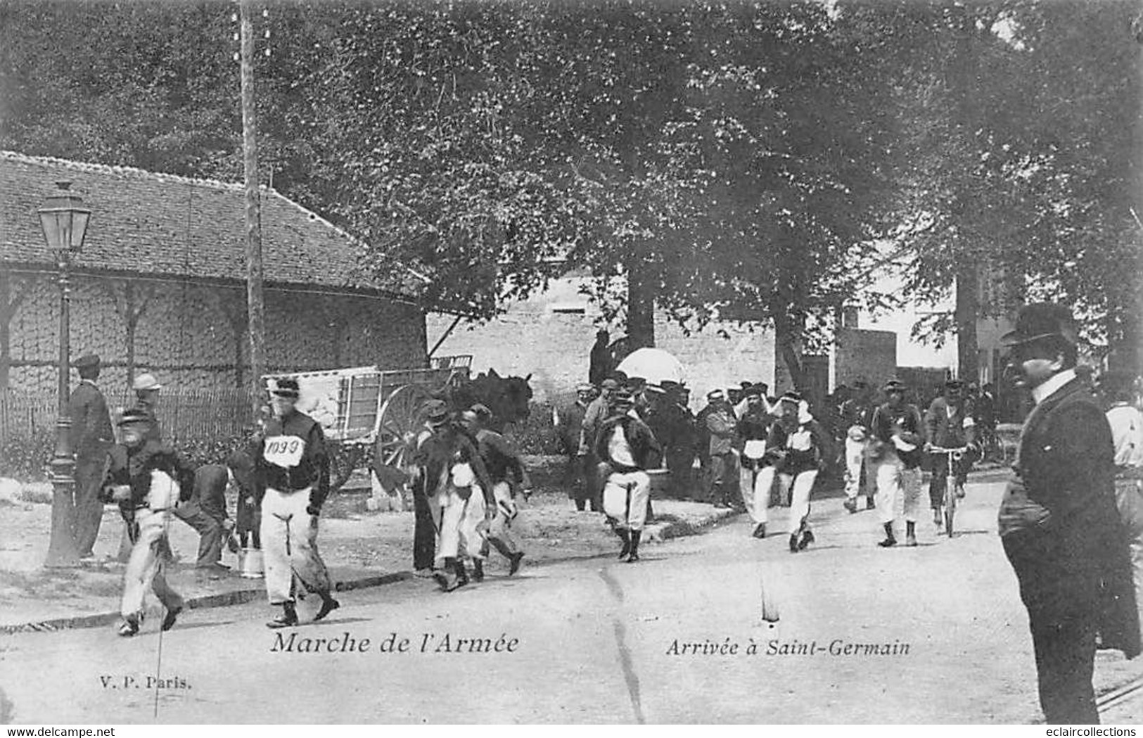 Thème Militaria:  Marche de l'armée   St Germain. Marly le Roi  Lot de  9 cartes..  (voir scan)