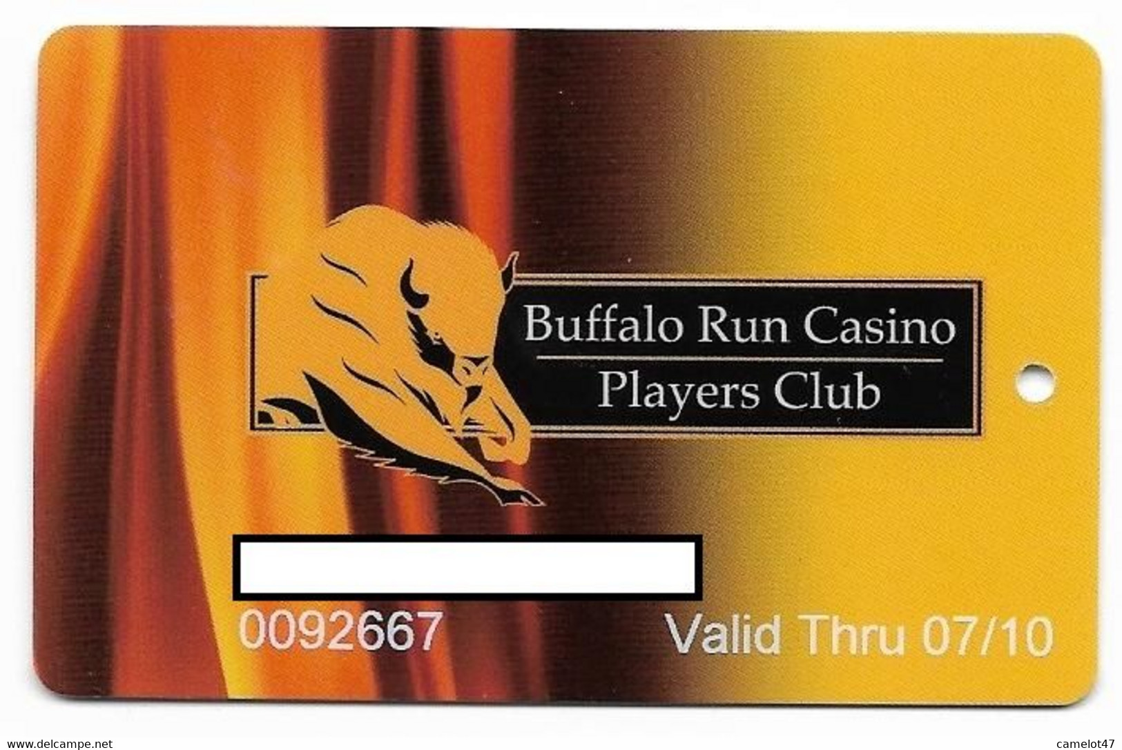 Buffalo Run Casino, Miami, OK, U.S.A., Older Used Slot Or Player's Card, # Buffalorun-2 - Tarjetas De Casino