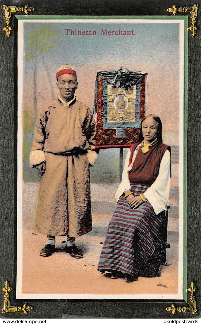 TIBET,  TIBETAN,  THIBETAN.  Merchant And His Wife - Tibet