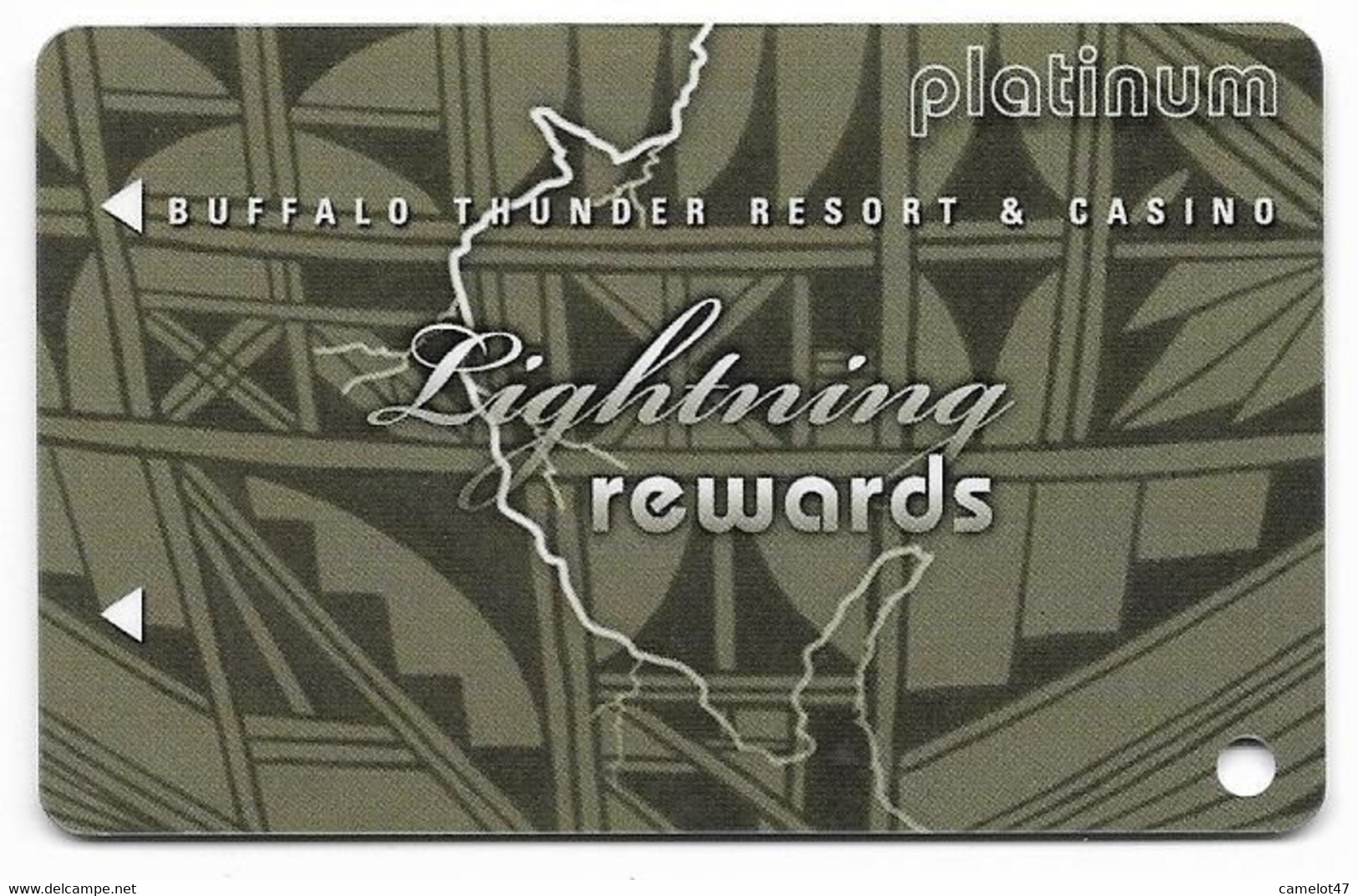 Buffalo Thunder Resort & Casino, Santa Fe, NM,  U.S.A., Older Used BLANK  Slot Or Player's Card, # Buffalothunder-4blank - Casinokarten