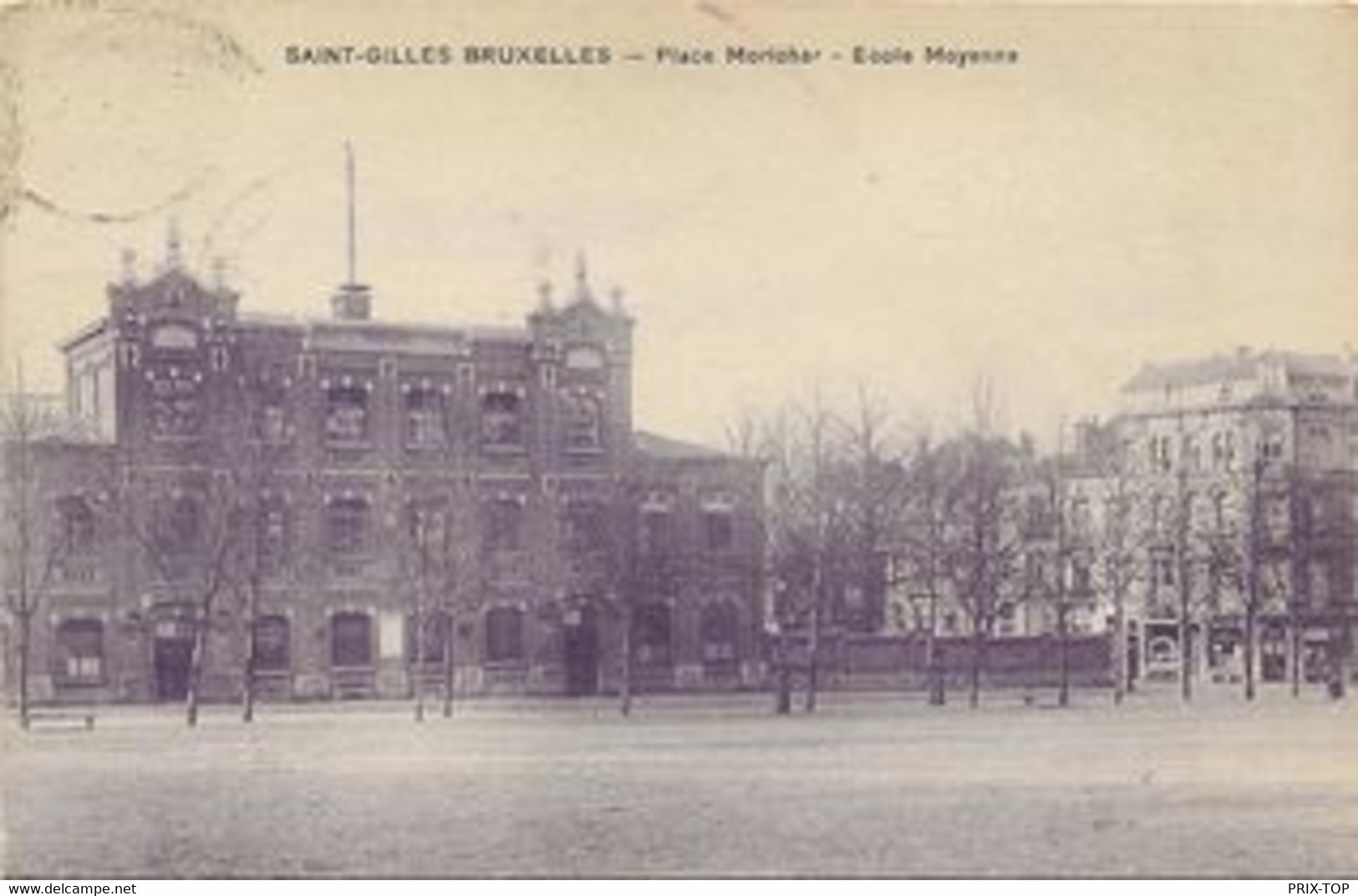 REF4147/ CP-PK St.Gilles - Bruxelles Place Morichar Ecole Moyenne - St-Gillis - St-Gilles