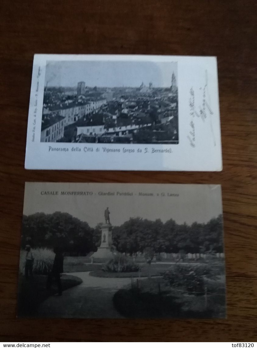 Lot De 2 Cartes De Vigevano Et Casale Monferrato - Altri & Non Classificati