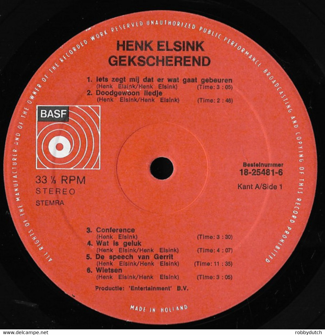 * LP *  HENK ELSINK - GEKSCHEREND (Holland 1977) - Humour, Cabaret