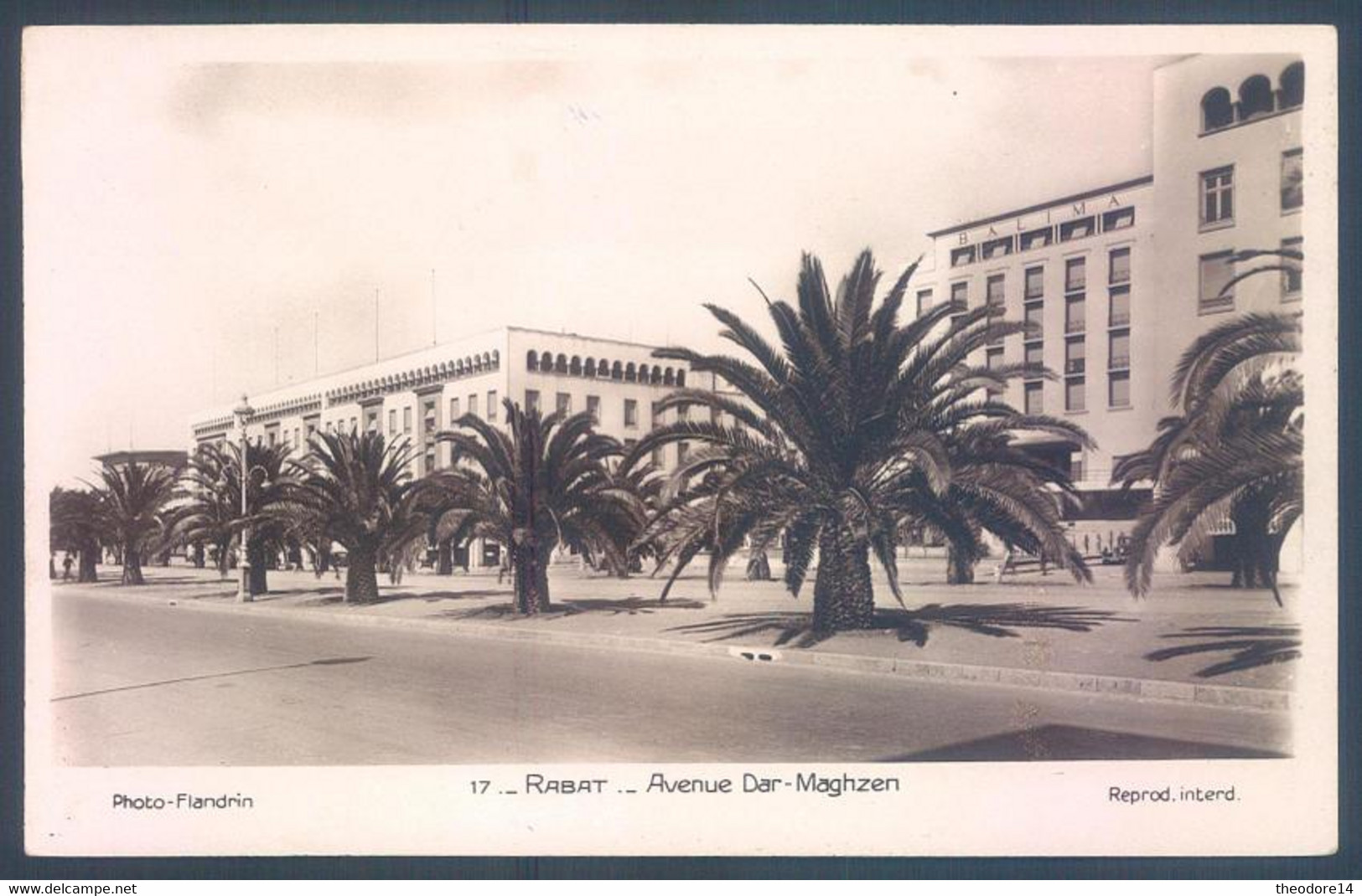 Lot de 19 cartes Maroc Rabat Rue Avenue Place Porte