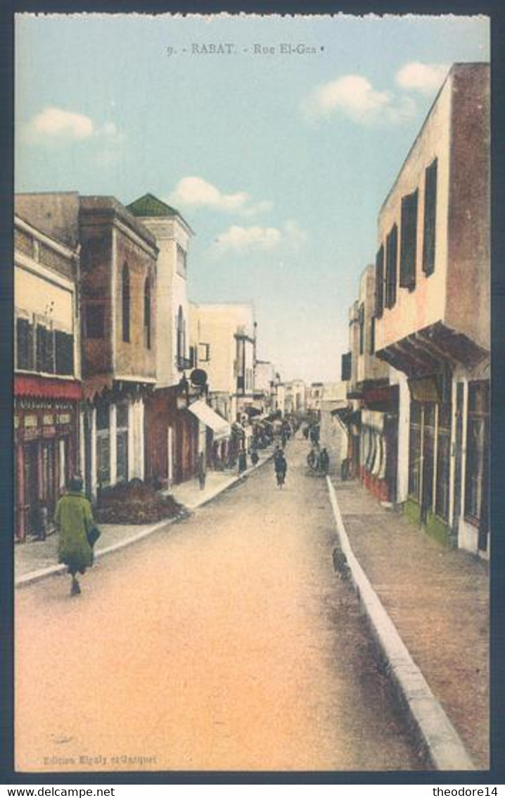 Lot de 19 cartes Maroc Rabat Rue Avenue Place Porte