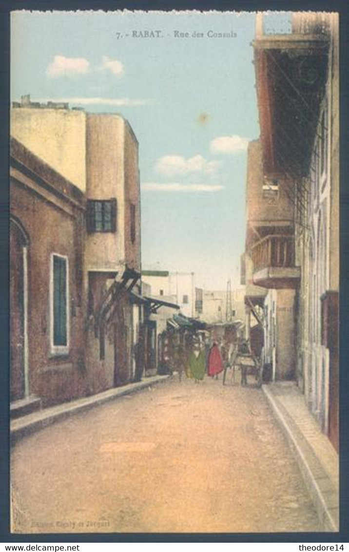 Lot de 19 cartes Maroc Rabat Rue Avenue Place Porte