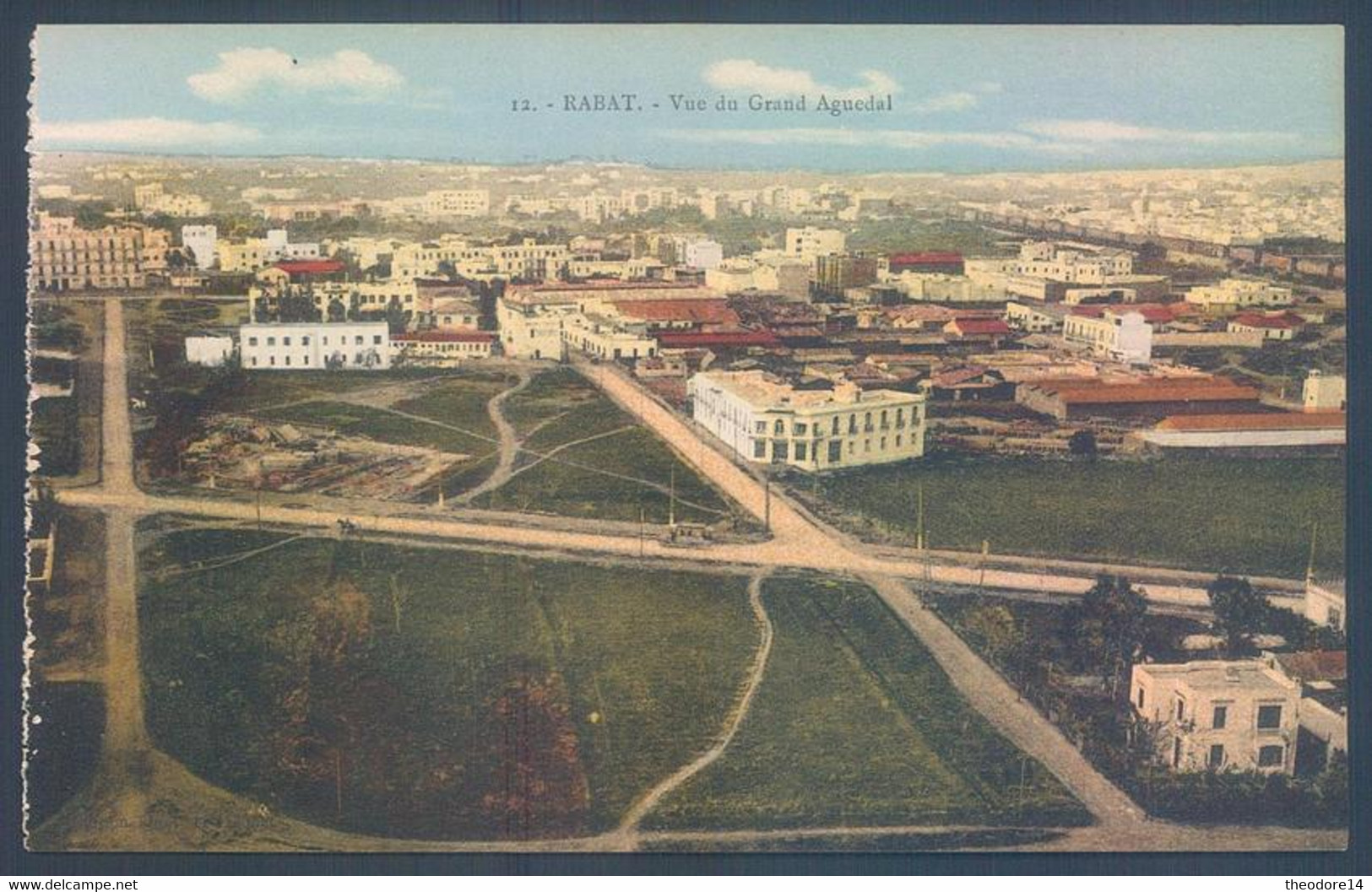 Lot de 19 cartes Maroc Rabat Rue Avenue Place Porte