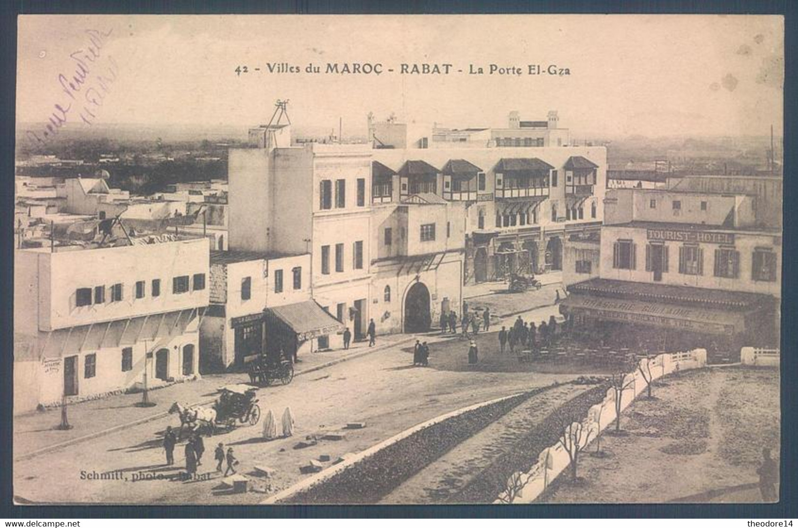 Lot de 19 cartes Maroc Rabat Rue Avenue Place Porte