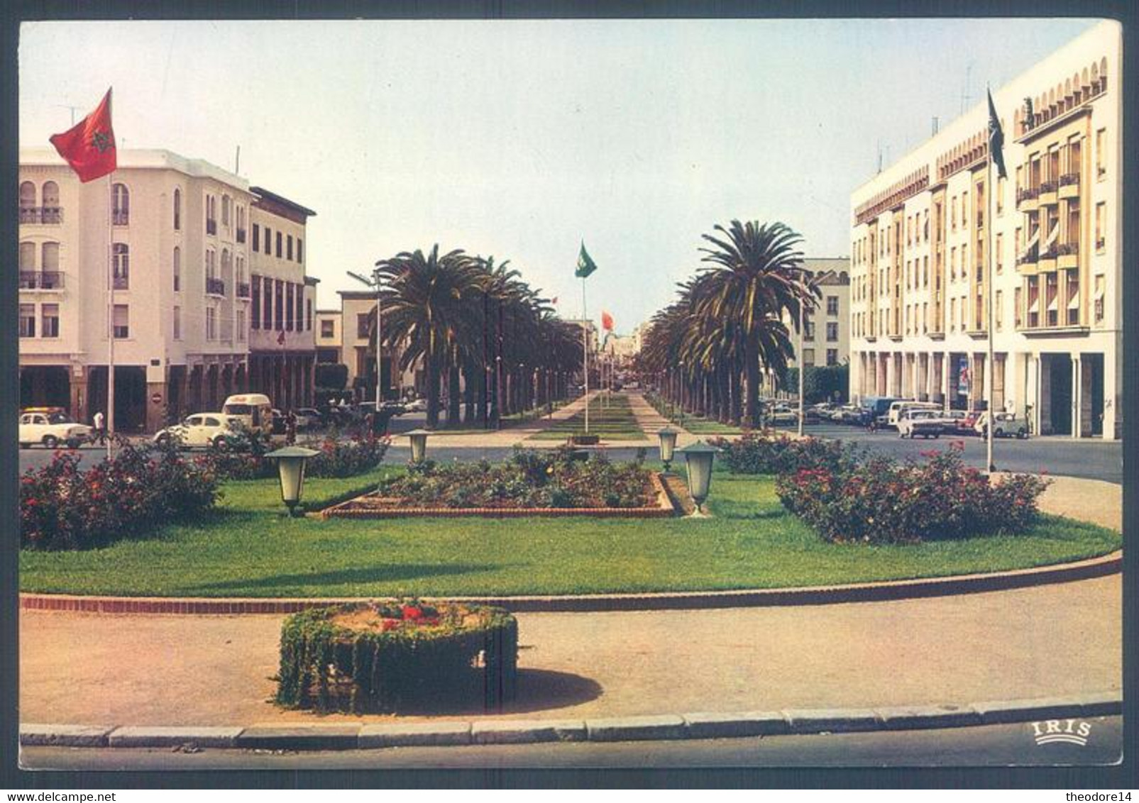 Lot de 19 cartes Maroc Rabat Rue Avenue Place Porte