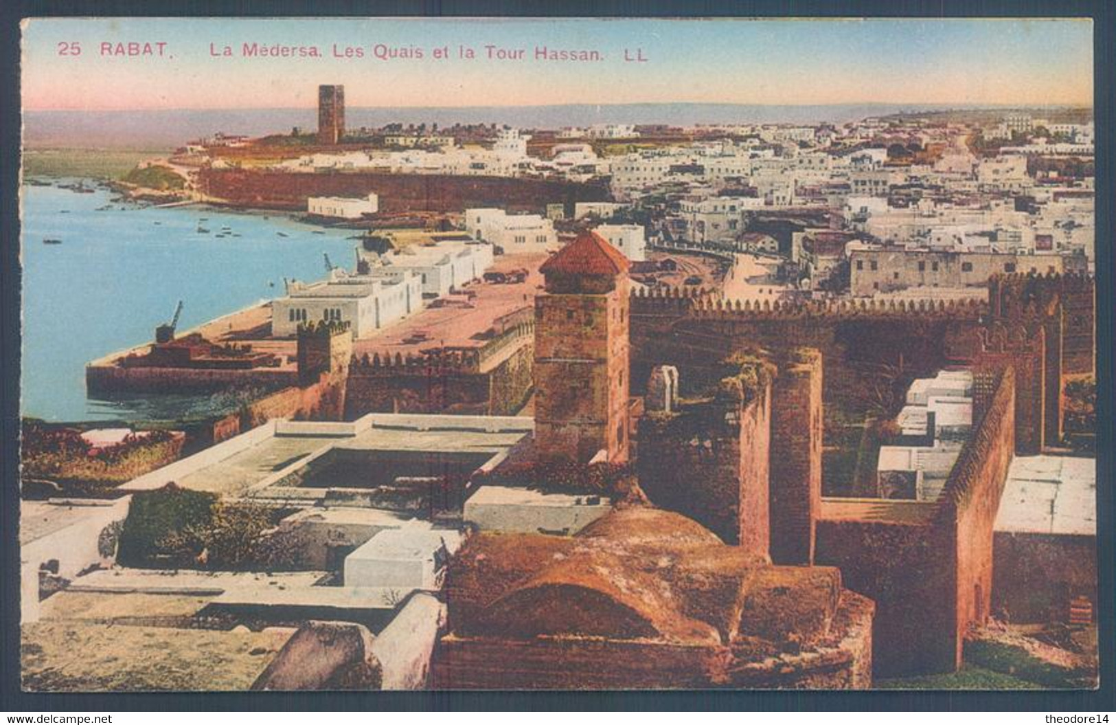 Lot de 16 cartes Maroc RABAT Quais Port Douane Plage