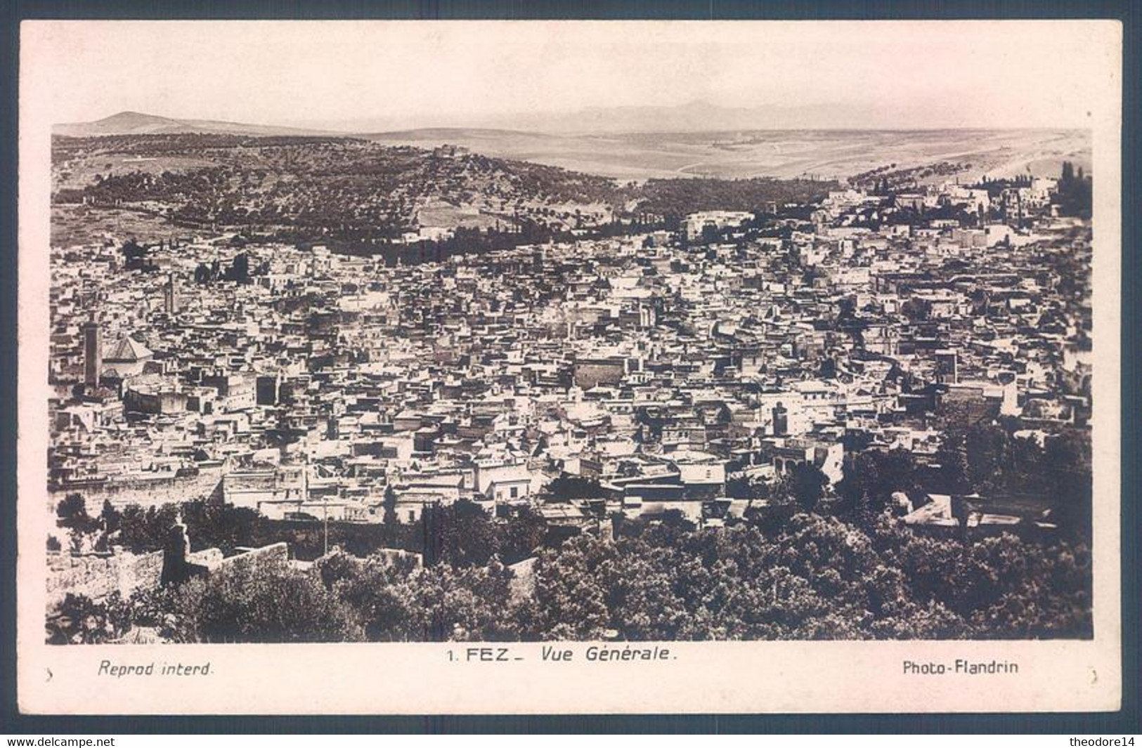 Lot de 24 cartes FEZ FES Sultan Mosquée