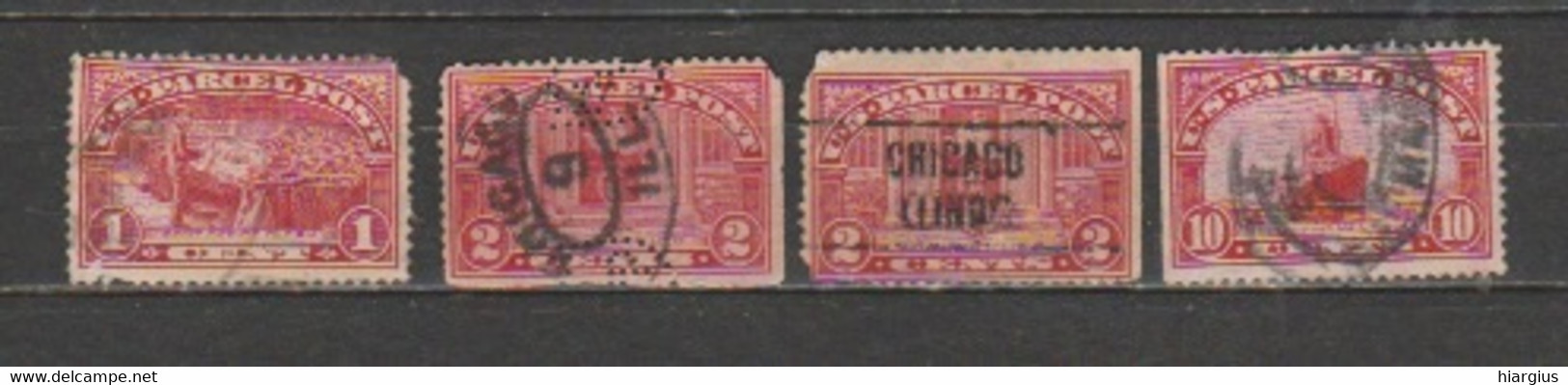 USA-Lot Of 4 Stamps" US PARCEL POST" - Reisgoedzegels