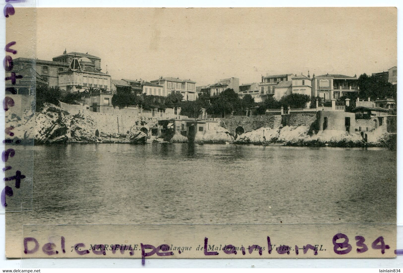 - 76 - MARSEILLE  - Calanque De Maldormé, Les Villas, Peu Courante, Non écrite, TTBE, Scans. - Endoume, Roucas, Corniche, Beaches