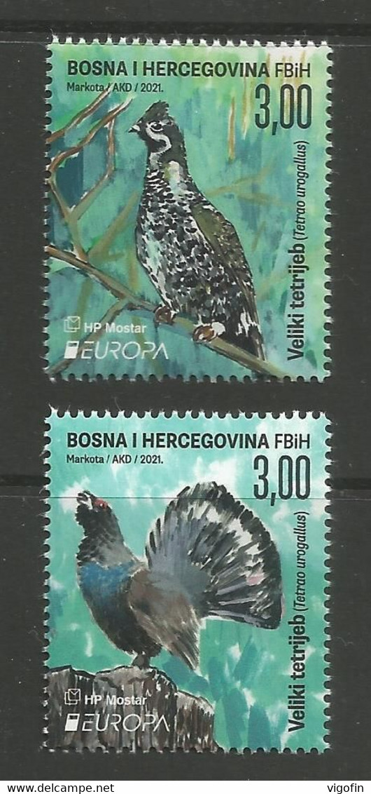 BHHB 2021-03 EUROPA CEPT, BOSNA AND HERCEGOVINA HERCEGBOSNA CROAT, 2v, MNH - 2021