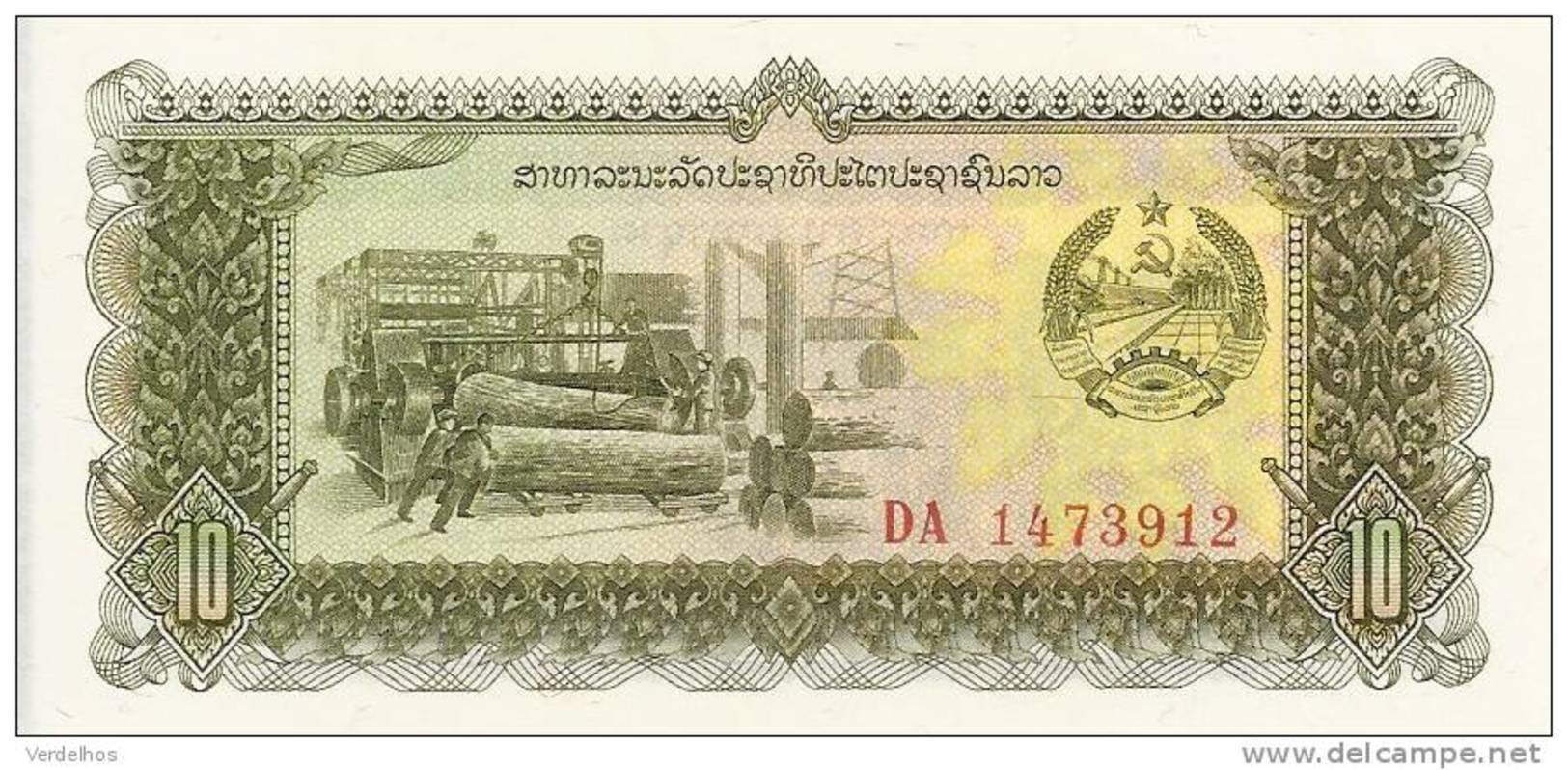 LAOS 10 KIP ND1979 UNC P 27 - Laos