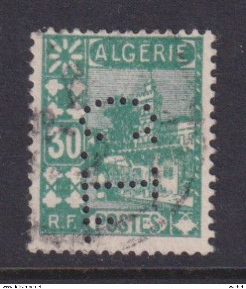 Perforé/perfin/lochung Algérie 1927 No DZ79  C.L.  Crédit Lyonnais (13) - Gebruikt