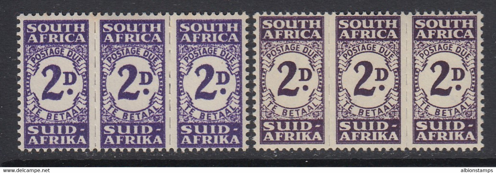 South Africa, Scott J32 (SG D32-D32a), MLH (D32a With Toned Spot) - Postage Due