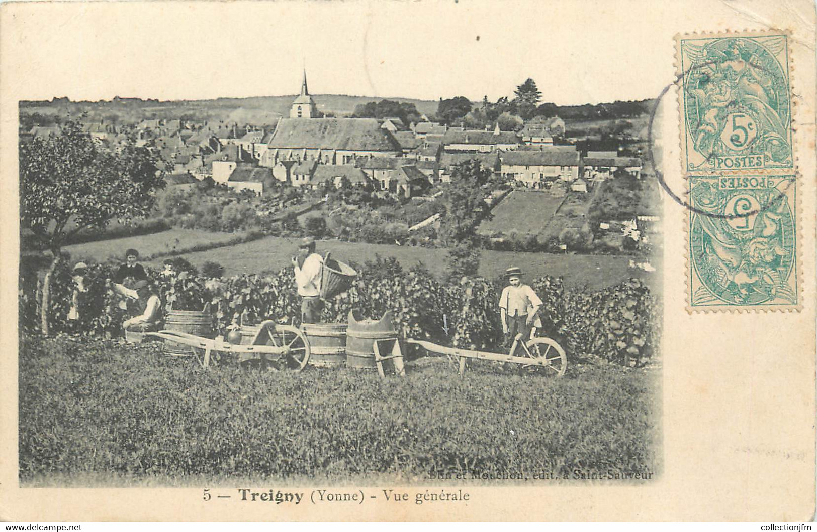 CPA FRANCE 89 " Treigny, Vue Générale" - Treigny