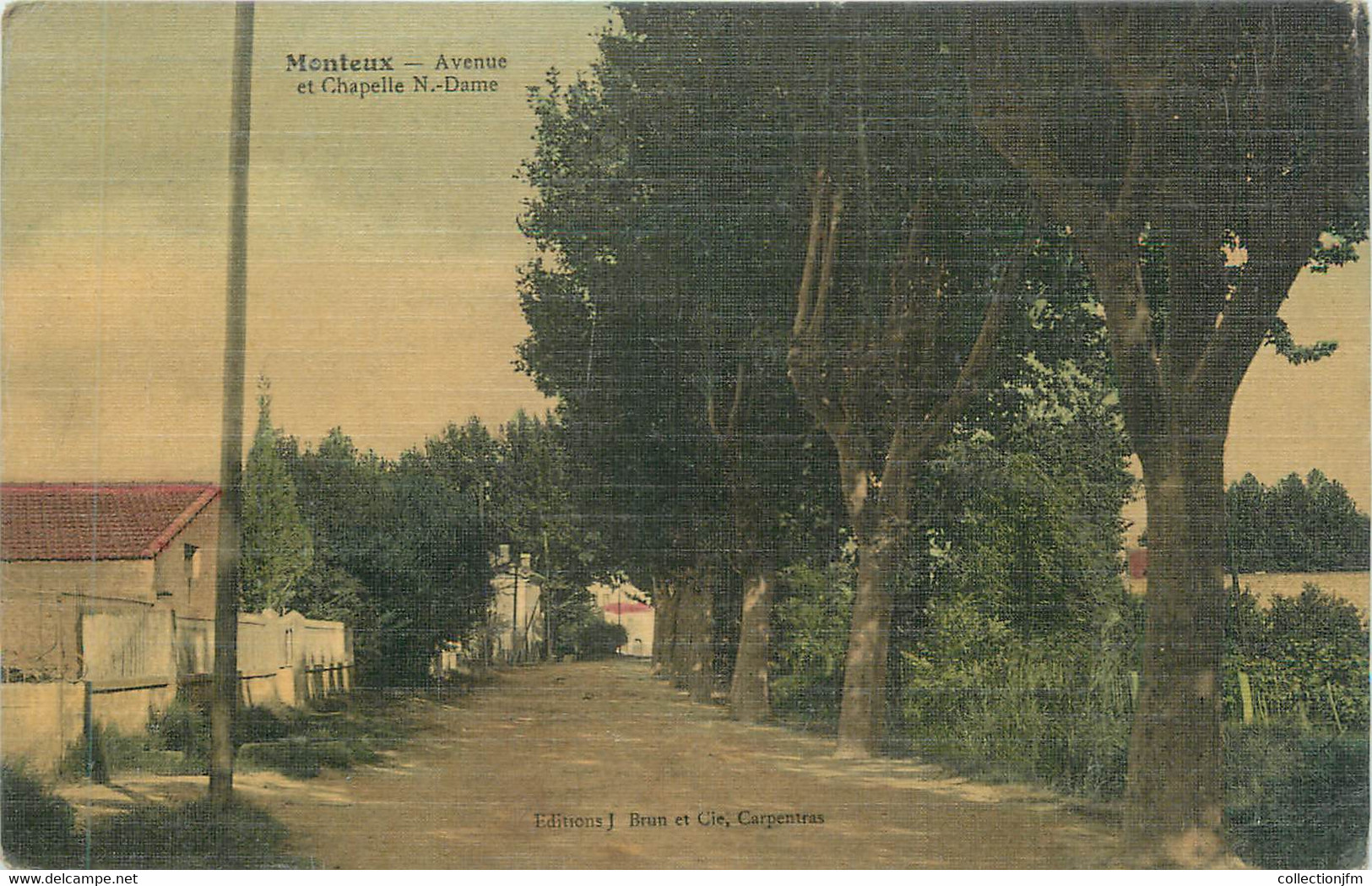 CPA FRANCE 84 "Monteux, Avenue Et Chapelle Notre Dame" - Monteux