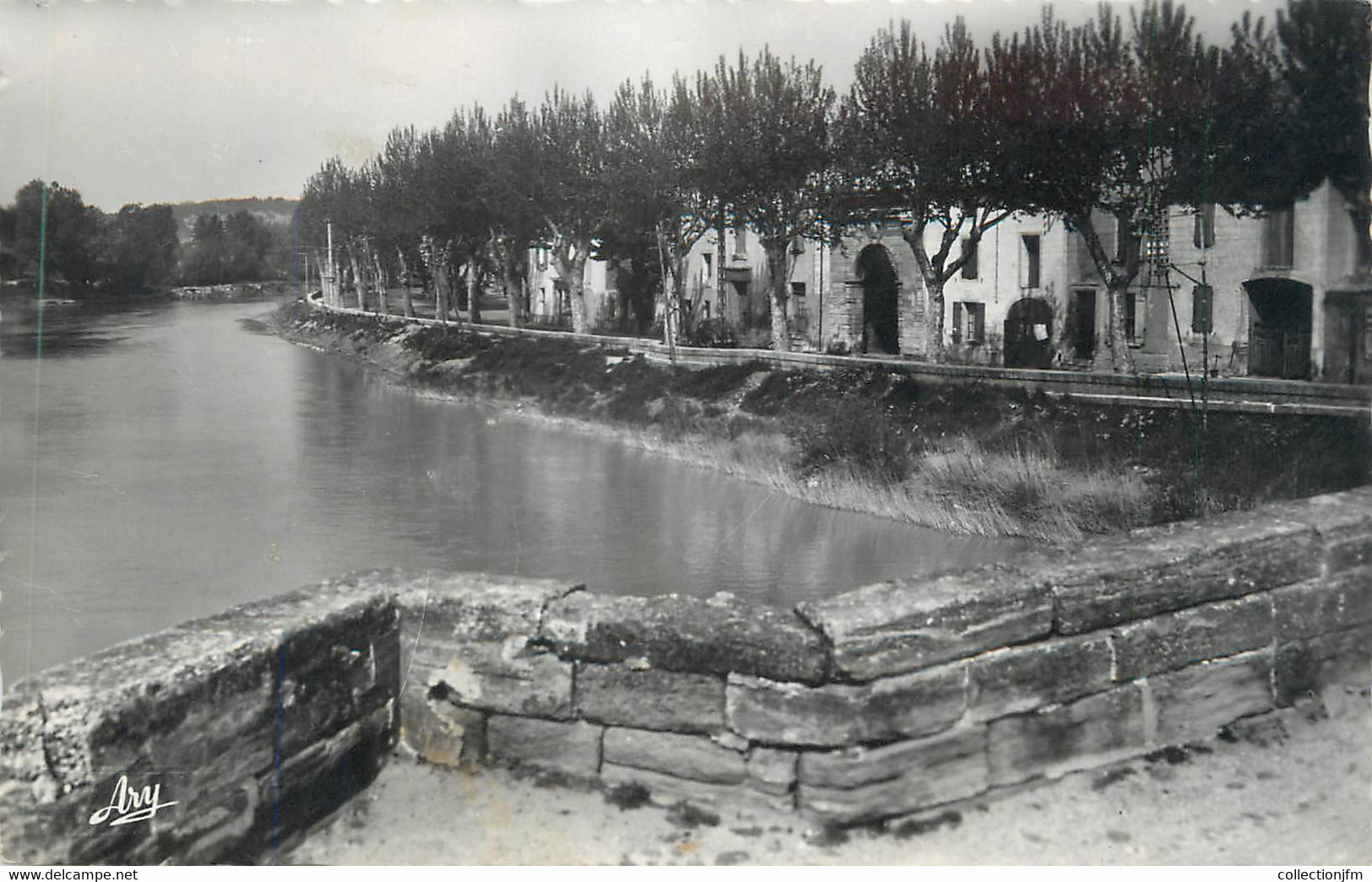 CPSM FRANCE 84 "Bédarrides, Quai De L'Ouvèze" - Bedarrides