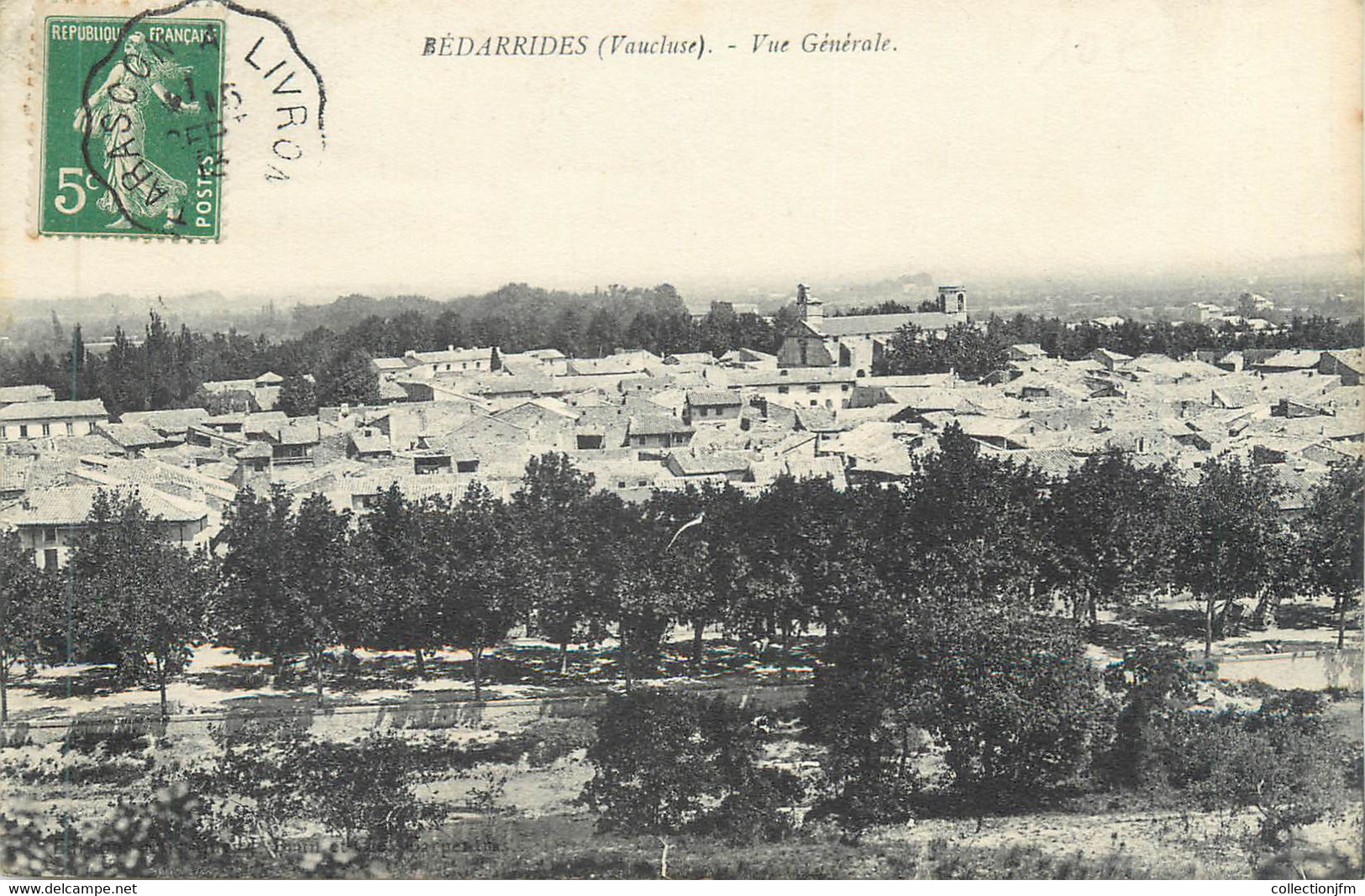 CPA FRANCE 84 "Bédarrides, Vue Générale" - Bedarrides