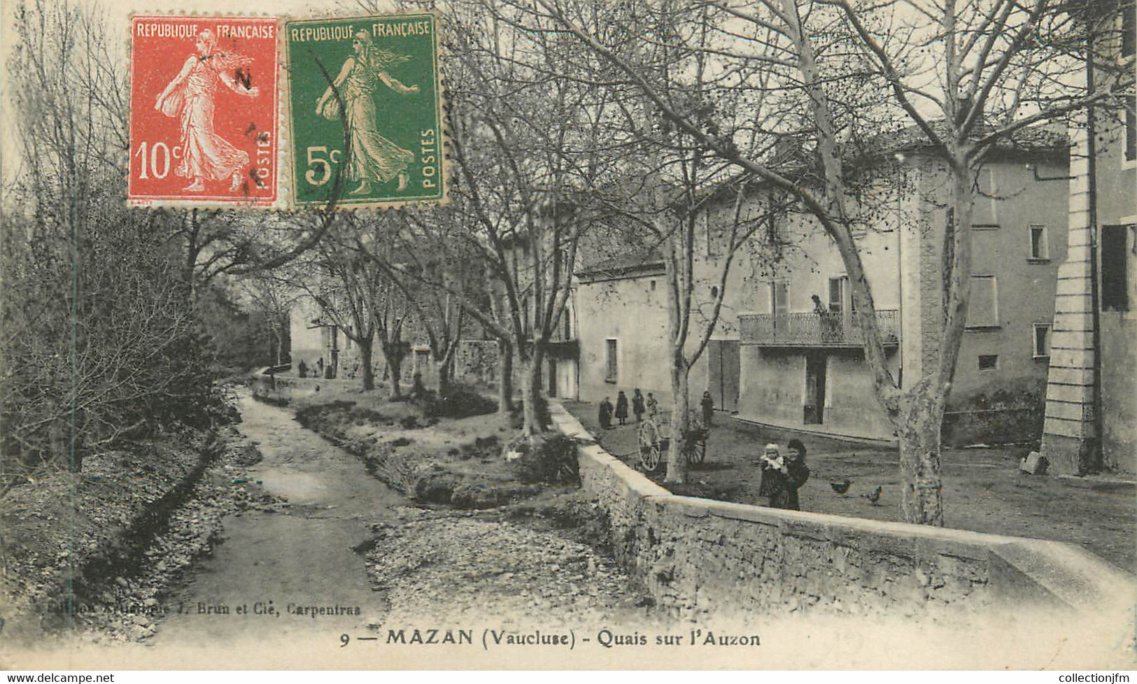 CPA FRANCE 84 "Mazan, Quais Sur L'Auzon" - Mazan