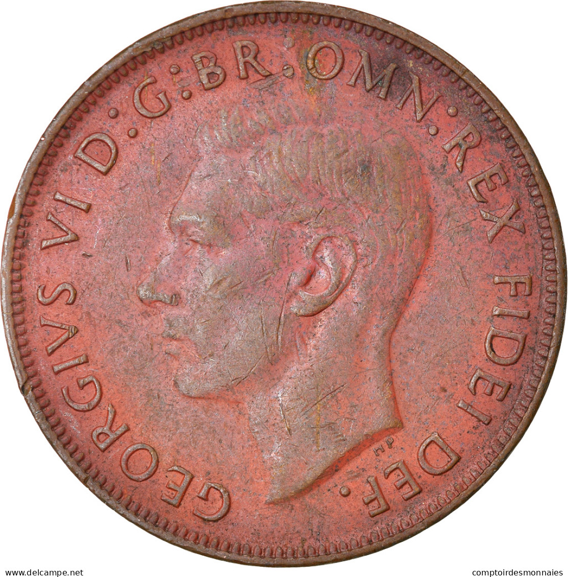 Monnaie, Australie, George VI, Penny, 1951, TB+, Bronze, KM:43 - Penny